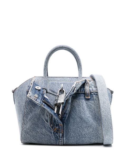 givenchy mini antigona silver|mini antigona lock denim tote bag.